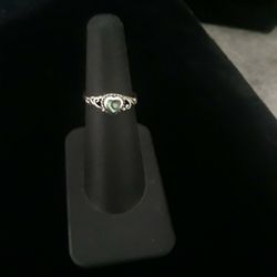 Sterling Silver Abalone Ring. 5-8