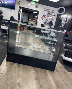 Black and Glass Retail Display Case
