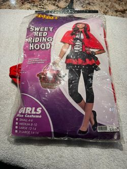 Sweet red riding hood girl size xlarge