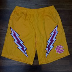 Yellow and Pink Eric Emanuel EE Shorts
