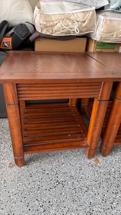 Solid wood side tables