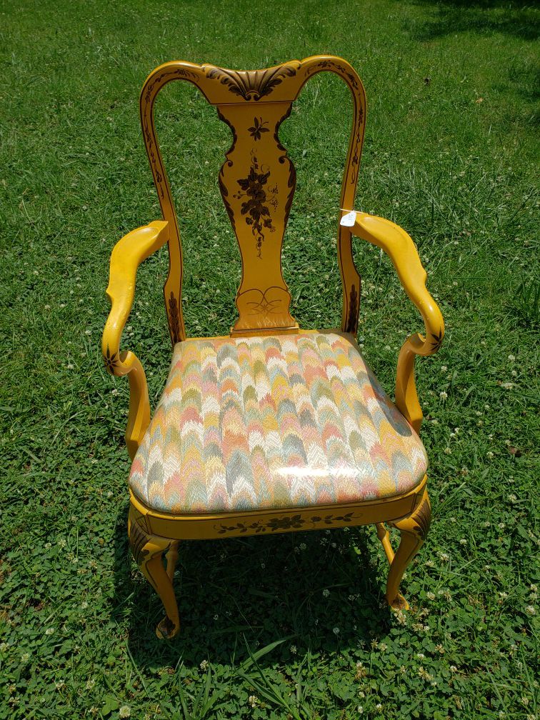 Beautiful sturdy antique chair... $220