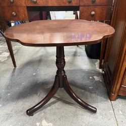 The Bombay Company end table on wheels   23.75 x 17.25 x 23 h