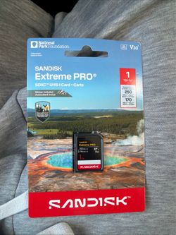 Sandisk extreme pro 1tb SD card