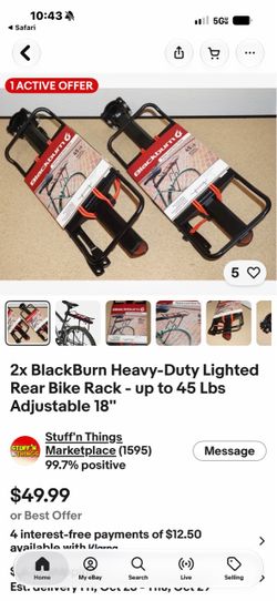 Blackburn heavy duty rear bike rack