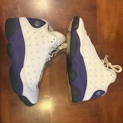 Size 11.5- Air Jordan 13 Lakers  Used No Box