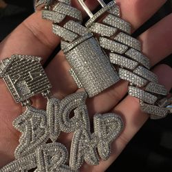 Diamond Pendant And Custom Bracelet