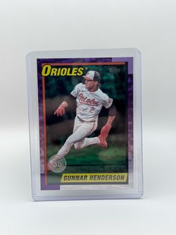 2025 Topps Gunnar Henderson 1990 35th Anniversary /99 Purple Foil
