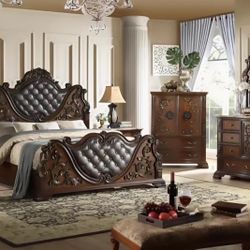 Queen Size Bedroom Set 5 Pcs