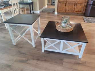 Coffee table and matching side table