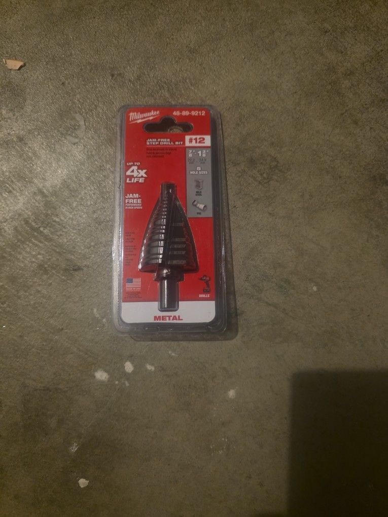 Step Drill Bit New 