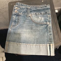 Mini Jean Skirt