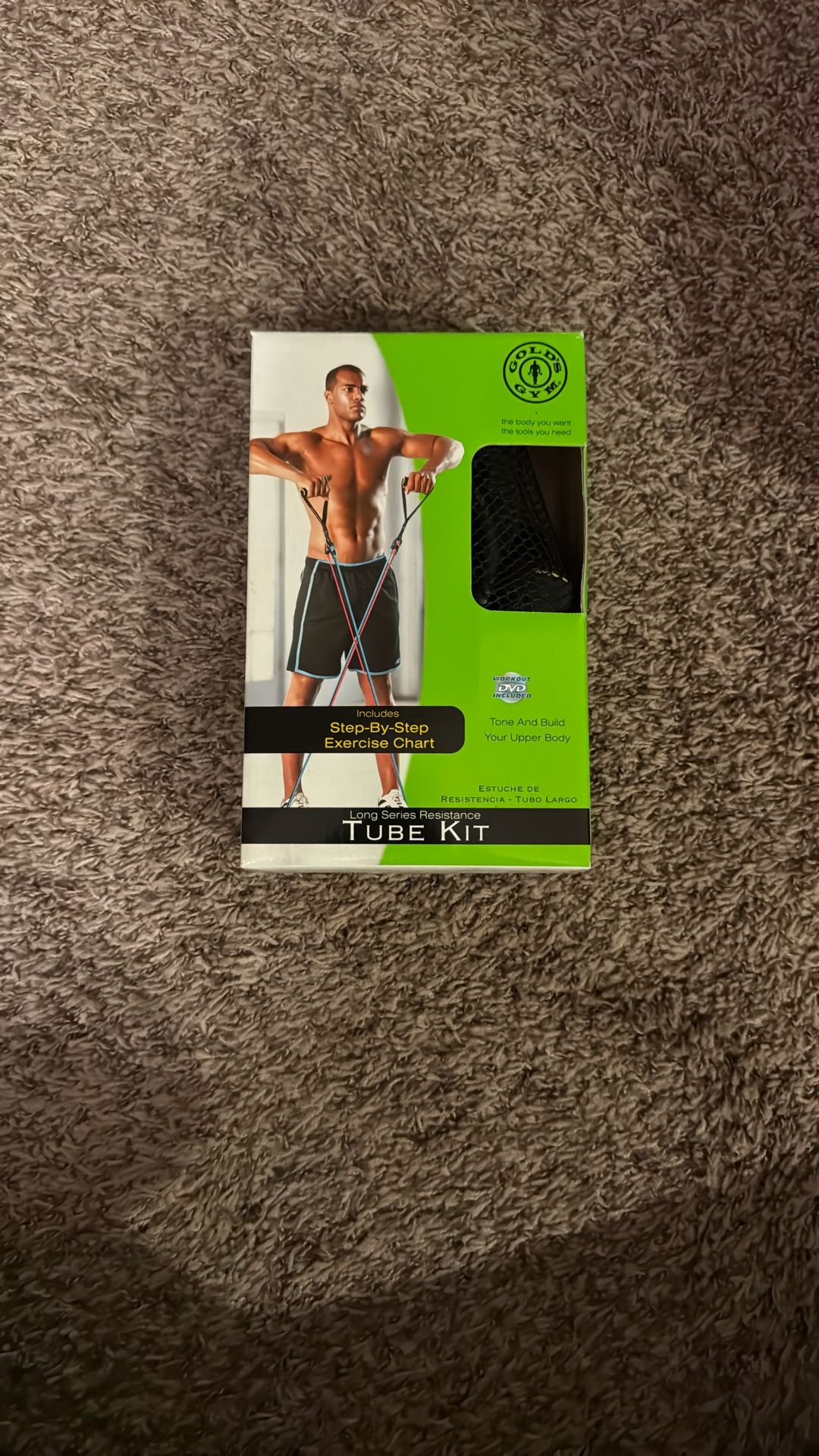 Golds Gym Resistance Tube Kit - New In Box