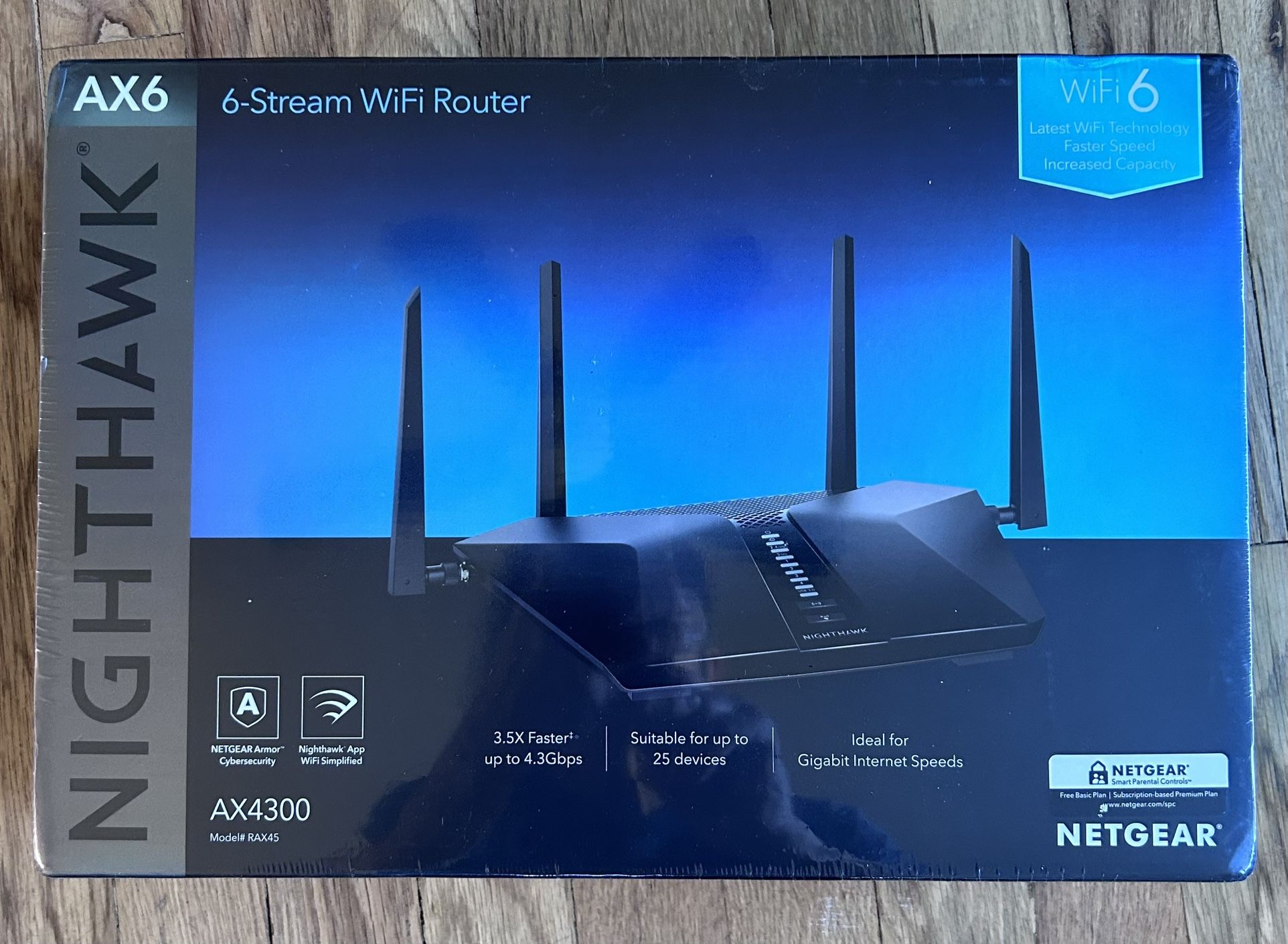 NETGEAR “Nighthawk AX6” 6-Steam WiFi Router (brand New)