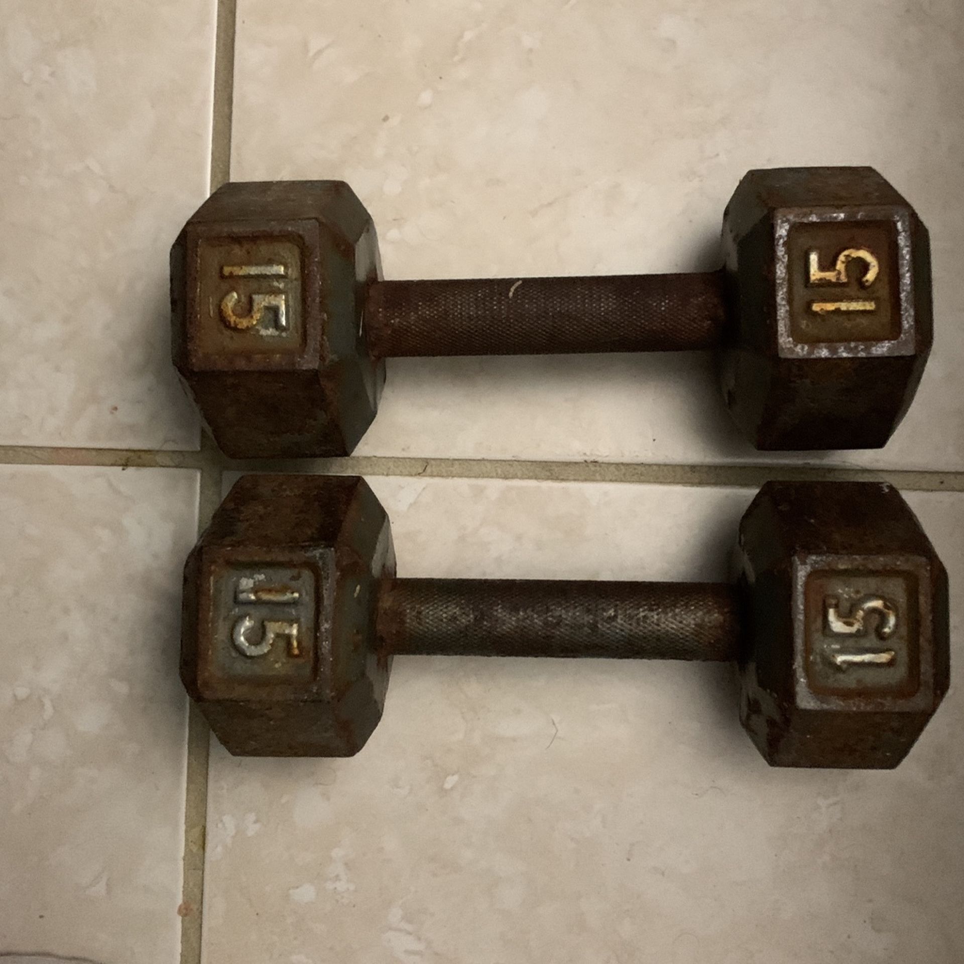 Dumbbells 15lb Price Is For Both 