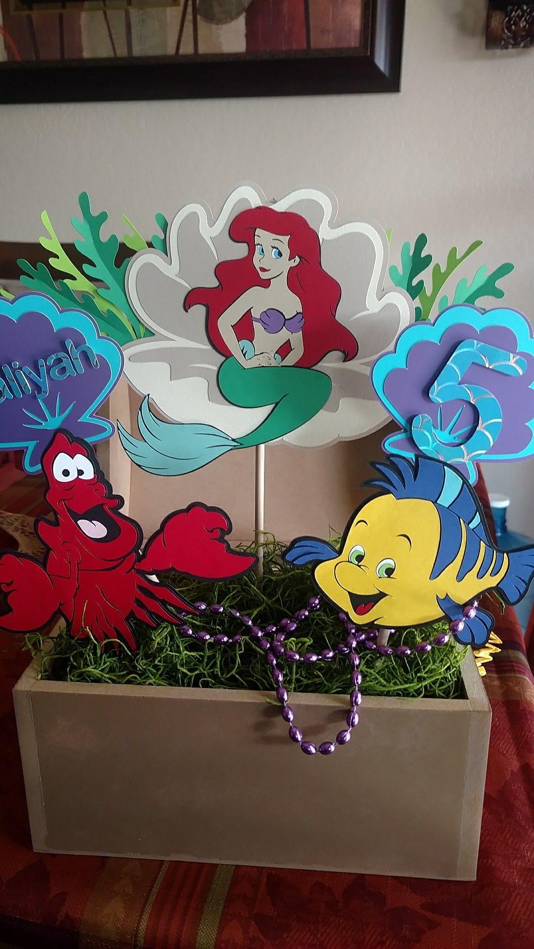 Centerpiece- Mickey's birthday decorations. $10 each