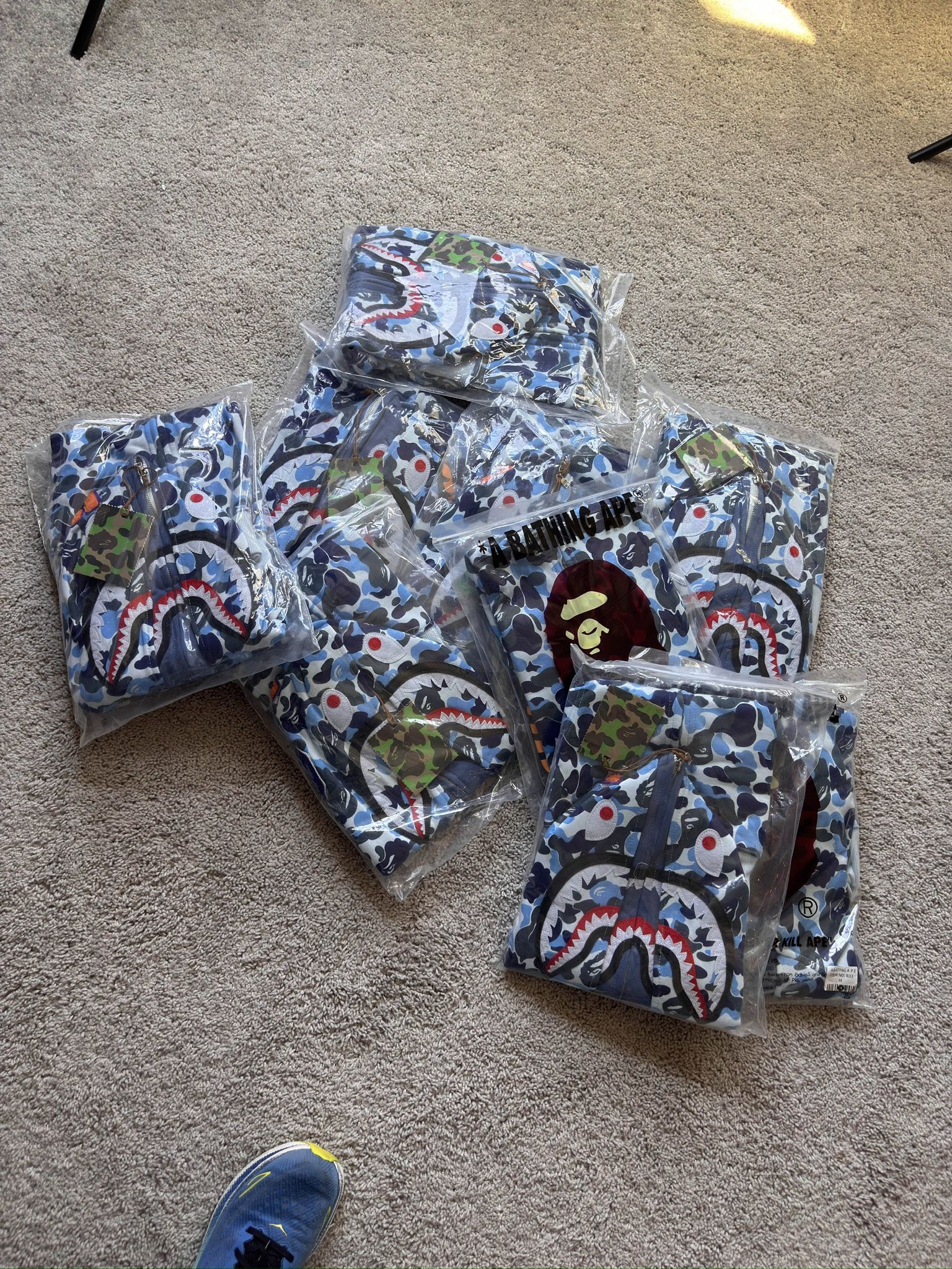 Bape Double Hood Zip Ups