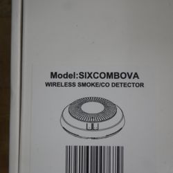   Honeywell SiXCOMBOVA Wireless Smoke/CO Carbon Monoxide Detector. NEW 