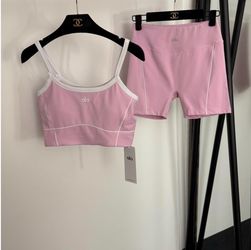 Pink alo 2 piece set
