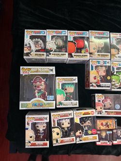 Funko Pops and Anime Figures unopened
