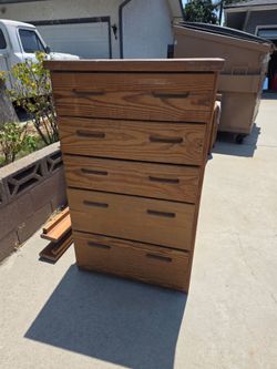 Wooden Dresser and Desk