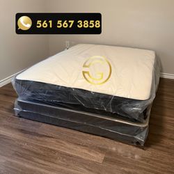 Queen Mattress Set – Medium – Brand New – Delivery Available 🚚