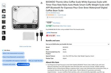 Ultra Coffee Scale White
