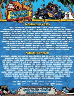 Warped Tour LBC 2 day GA