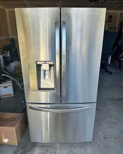 Lg refrigerator door in door 3 door style whirlpool electric stove