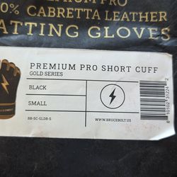 Bruce bolts pro gold series batting baseball gloves