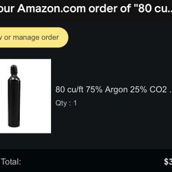 Argon And Co2 Gas Tank