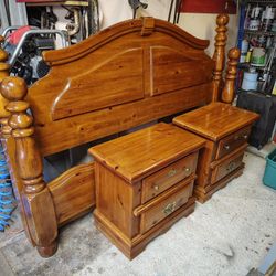 End Tables Comes With Hidden Compartment In Both End Tables And Head Board 