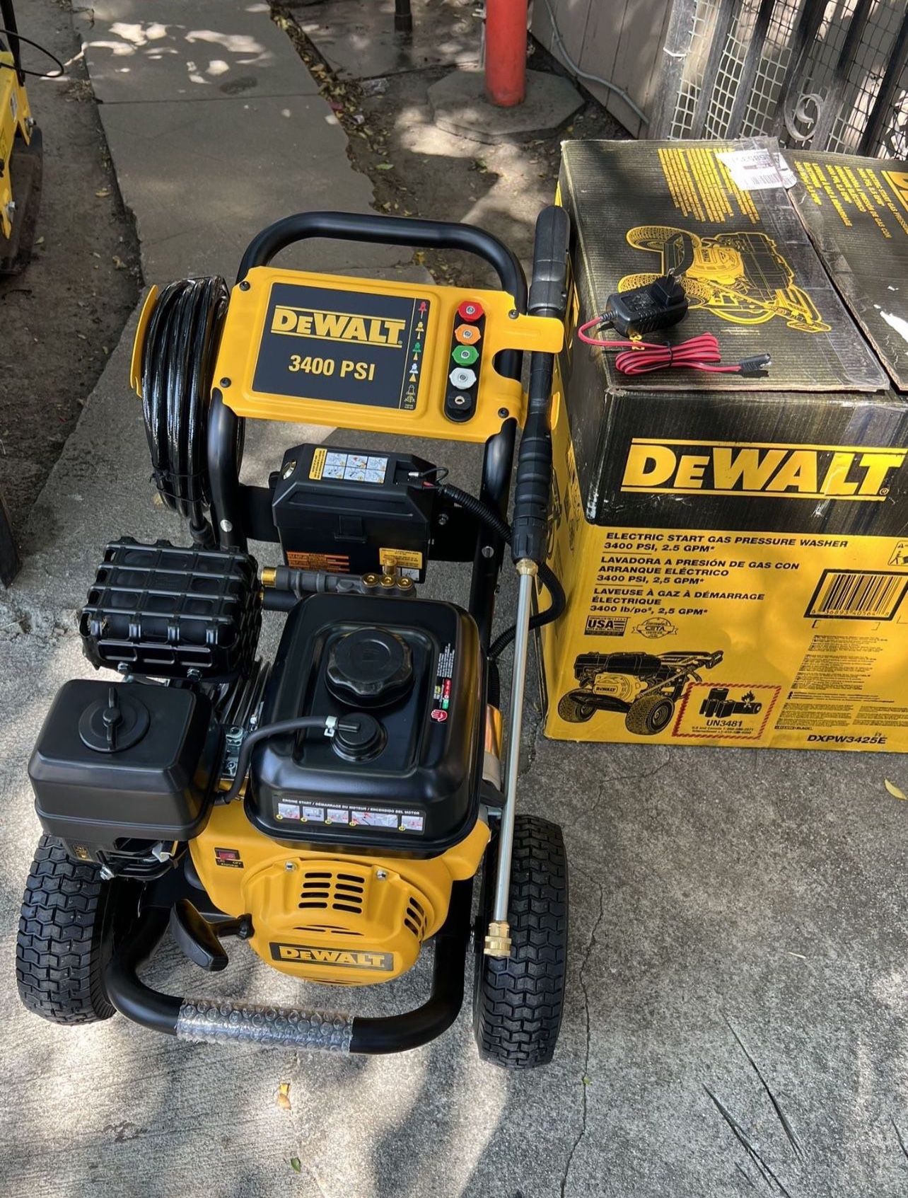 Dewalt 3400 Psi 25 Gpm Gas Cold Water Pressure Washer With Electric Start Engine For Sale In El 5684