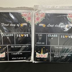 First & Last Day Of School Picture Board