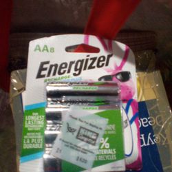 Energizer Rechargeable AA Batteries, 8 Pack