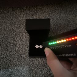 Flower Shape Diamond Earrings 