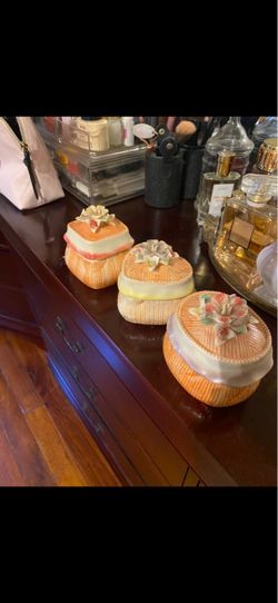 Three ceramic jars