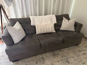 Dark Gray 3-Seat Sofa