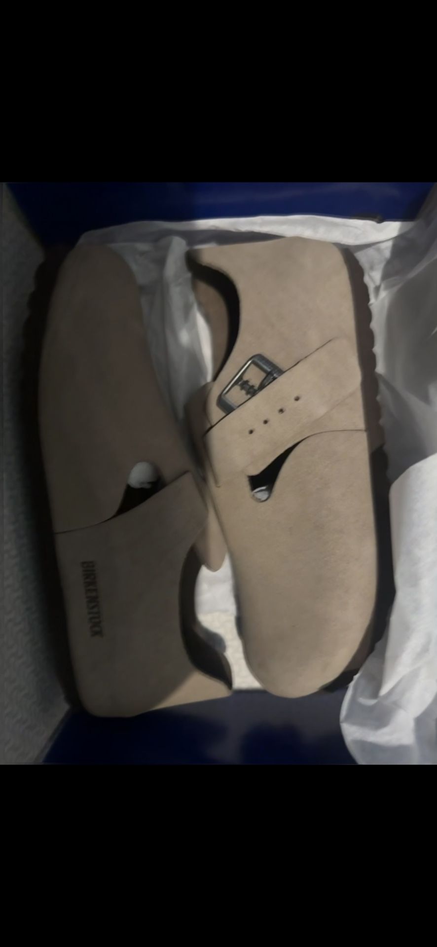 Birkenstock London Suede Leather - Taupe Size 38