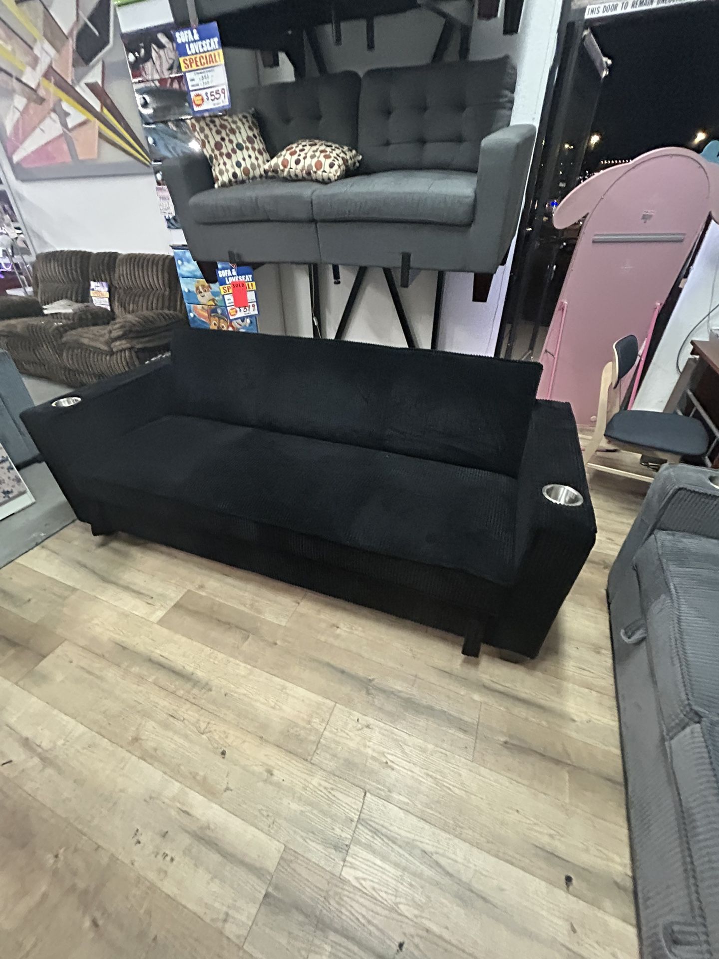 Black Sofa Bed “ Financing Available “