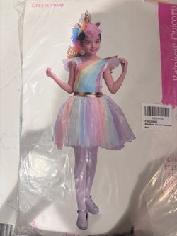 Rainbow Unicorn Girl  Costume