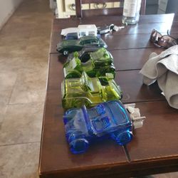 Antique Glass Car Colognes 