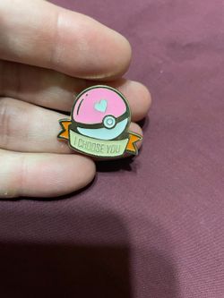 Pokeball I choose you enamel pin