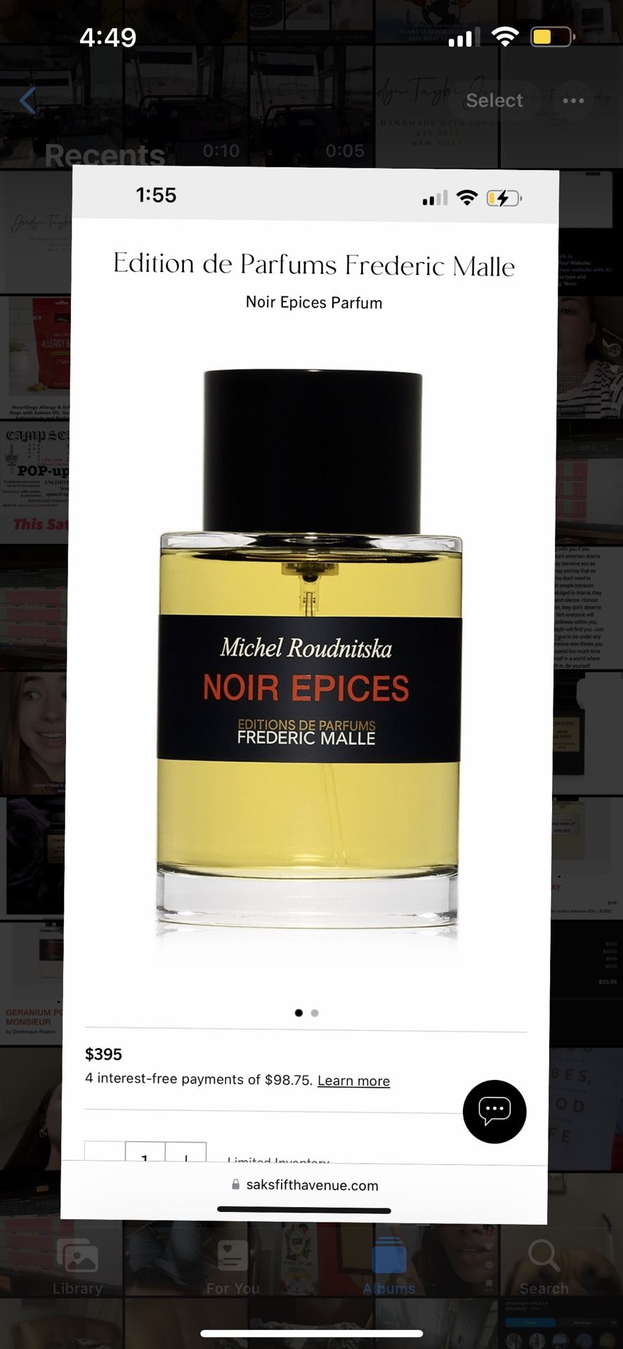 Frederic Malle Noir Epices Perfume