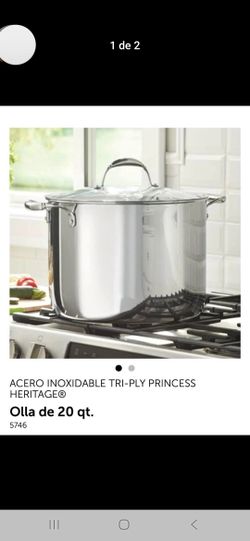 Olla De 20 Qt De Princess House Triply Nueva 