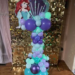 Mermaid Ballons Birthday Stand 