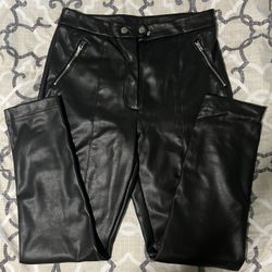Leather Black Pants 