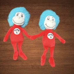 DR. SEUSS THING 1 & THING 2 PLUSH TOY MR.MOPPS W/VELCRO ON THE HANDS AND FEET.10