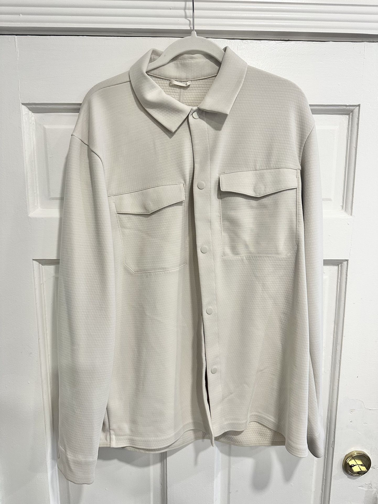 Lululemon Cream Button Down Jacket (Size XL