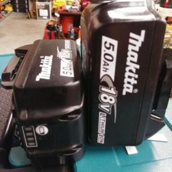 MAKITA 18V LITHIUM 5.0AH BATTERIES NEW EACH BATTERY POR CADA UNA BATERIA 